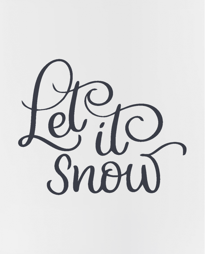 Puodelis Let it snow